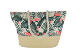 Ladies Cloth Underbrim Hat & Beach Bag Set (Floral Palm) Florida Hat Company