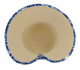 Ladies Cloth Bow Hat & Beach Bag Set (Palms) Florida Hat Company