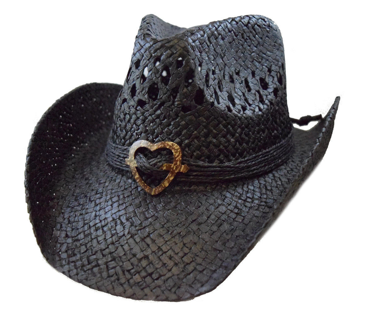 Sweetheart Cowgirl Hat – Lightweight Vented Straw with Heart  display picture 3