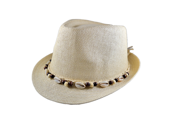 Shell Fedora Hat – Lightweight Straw Sun Fedora | Florida Hat Co.