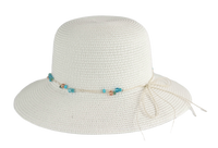 Dainty Beaded Small Brim