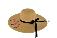 Embroidered Flamingo Sun Hat Florida Hat Company