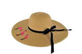 Embroidered Flamingo Sun Hat Florida Hat Company