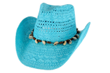 Coco West Shell & Bead Cowgirl Hat – Vented Straw with Natural Accents | Florida Hat Co.