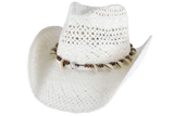 Coco West Shell & Bead Cowgirl Hat – Vented Straw with Natural Accents | Florida Hat Co.