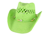 Coco West Shell Cowgirl Hat – Vented Straw with Shell Accents | Florida Hat Co.