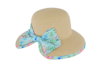 Ladies Cloth Underbrim Hat & Beach Bag Set (Flamingo)