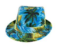 Tropical Print Fedora Hat – Lightweight Straw Sun Fedora | Florida Hat Co.