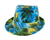 Tropical Print Fedora Hat – Lightweight Straw Sun Fedora | Florida Hat Co.