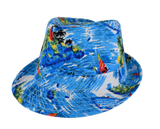 Tropical Print Fedora Hat – Lightweight Straw Sun Fedora | Florida Hat Co.