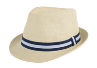 Nautical Fedora Hat – Lightweight Straw Fedora | Florida Hat Co.