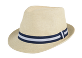Nautical Fedora Hat – Lightweight Straw Fedora | Florida Hat Co.