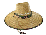 Camo Straw Lifeguard Hat