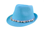 Shell Fedora Hat – Lightweight Straw Sun Fedora | Florida Hat Co.