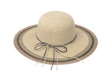 Multicolor Striped Large Brim Hat | Florida Hat Co