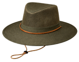 Men’s Cotton Safari Hat with Mesh Crown & Tie-Down | Florida Hat Co