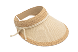 Women’s Nautical Raffia Visor with Slip-On Fit | Florida Hat Co