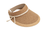 Women’s Nautical Raffia Visor with Slip-On Fit | Florida Hat Co