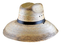 Palm Leaf Straw Lifeguard Hat - Black Band