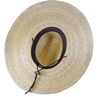 Palm Leaf Straw Lifeguard Hat - Black Band
