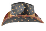 Vintage American Flag Western Hat