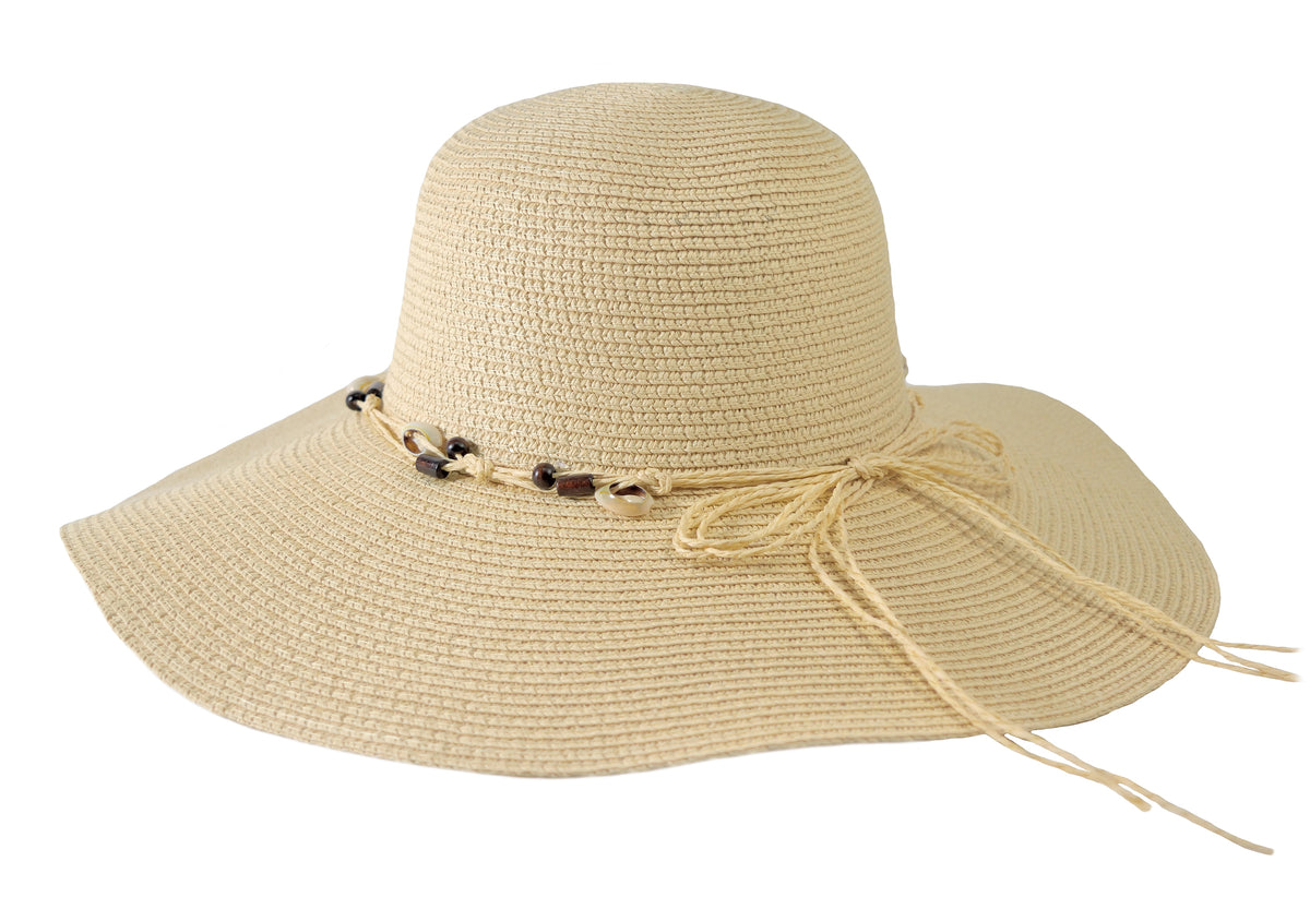 Big Brim Shell Sun Hat - Adjustable One Size Fits Most – Florida Hat ...
