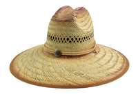 Tea Stain Straw Lifeguard Hat