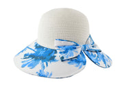 Cloth Brim Palm Cutaway Ladies Hat